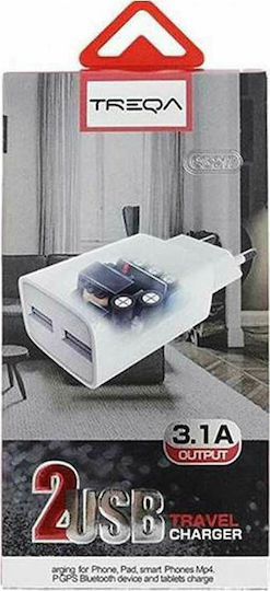 Treqa Kabeloser Weißer Handyladegerät CS-217