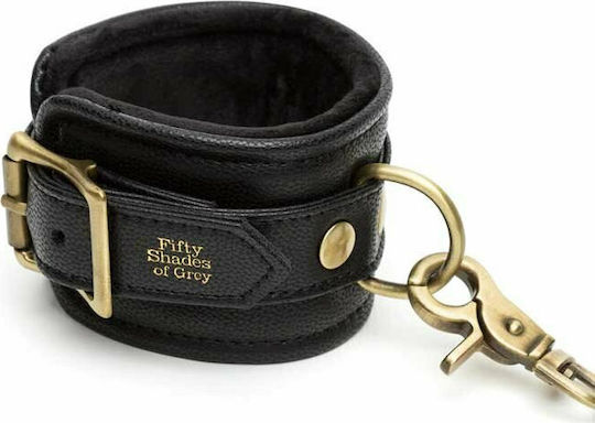 Fifty Shades of Grey Bound to You Faux Leather Wrist Cuffs Handcuffs in Black Color