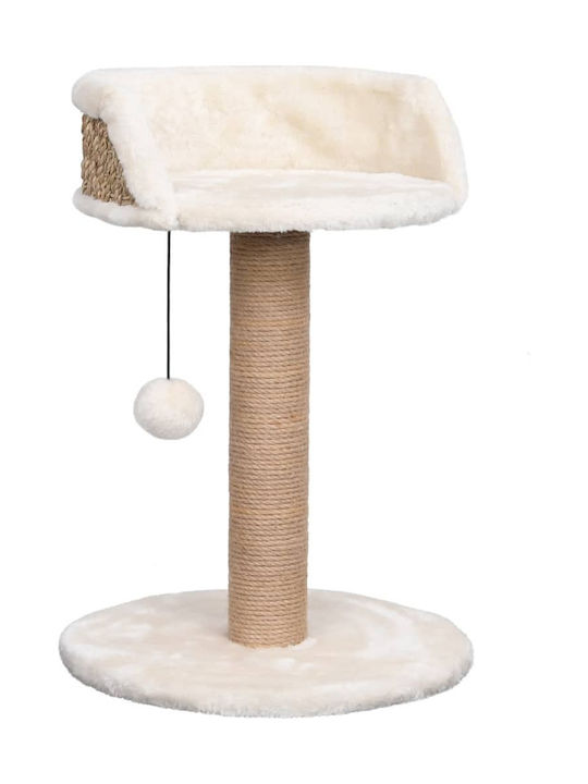 vidaXL Cat Scratching Post Cat Tree Γατόδεντρο από Seagrass με Στύλο Ξυσίματος In Beige Colour 34x34x49 cm 170969