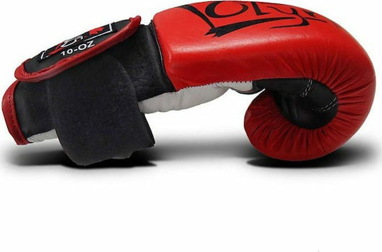 Olympus Sport Elite 4003241 400323 Boxhandschuhe Leder für Kampf Rot