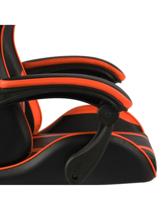 vidaXL Racing Геймърски стол Black/Orange Stripes