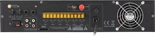 Sennheiser Helvia HRMA-3506 Amplificator de putere Amplificator comercial cu 6 Zone 350W/100V și Conexiune USB