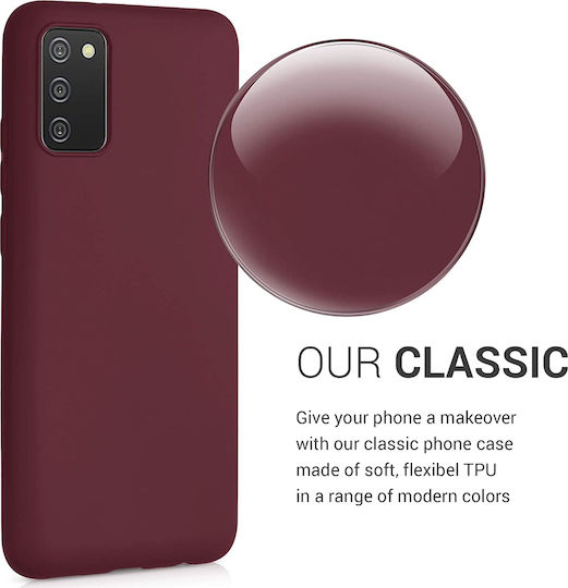 KWmobile Back Cover Silicone Burgundy (Galaxy A02s)