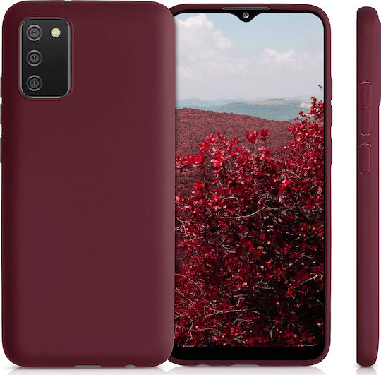 KWmobile Back Cover Silicone Burgundy (Galaxy A02s)