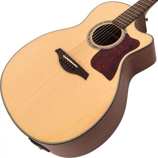Vintage Semi-Akustik Gitarre VGA-990N Ausschnitt Natürlich