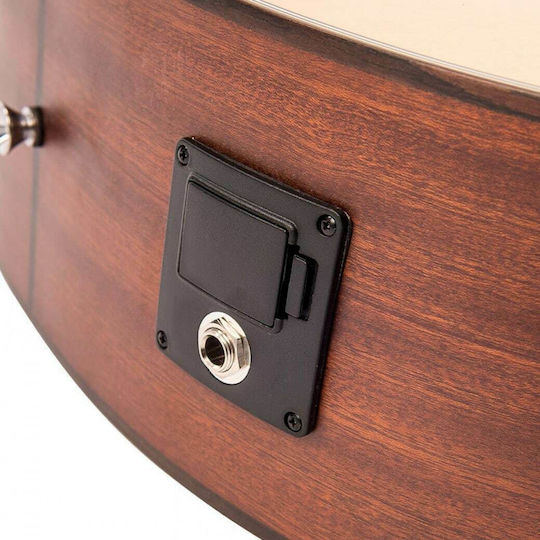 Vintage Semi-Akustik Gitarre VGA-990N Ausschnitt Natürlich