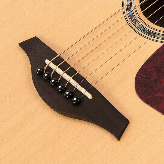 Vintage Semi-Akustik Gitarre VGA-990N Ausschnitt Natürlich