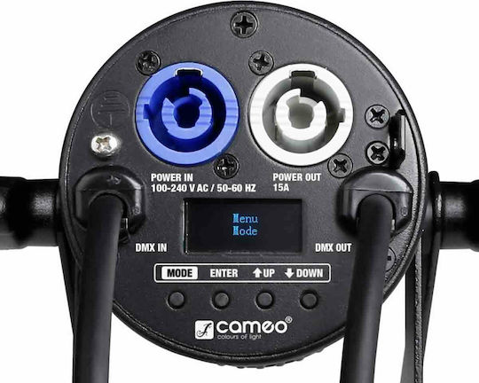 Cameo Φωτορυθμικό Spot LED PAR Q-Spot 15 RGBW Black