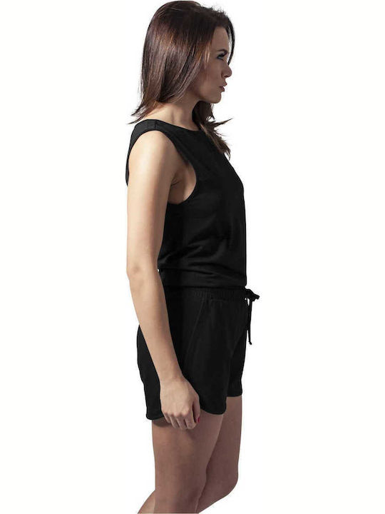 Tech Mesh Women's Sleeveless One-piece Shorts Black