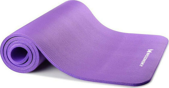 Wozinsky Στρώμα Γυμναστικής Yoga Μωβ με Ιμάντα Μεταφοράς (181x61x1cm)