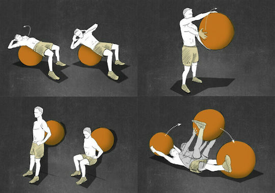 Blackroll Gymball Μπάλα Pilates 65cm , 1.8kg σε Μαύρο Χρώμα