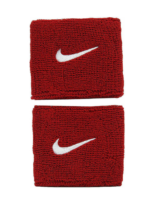 Nike Swoosh Athletic Wristbands Red