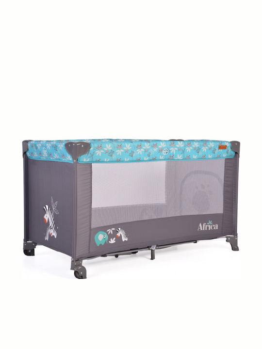 Cangaroo Africa Playpen Turquoise 125x65cm