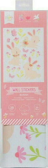 A Little Lovely Company Kinder Wandsticker Bunny 35x50cm 28 Stück