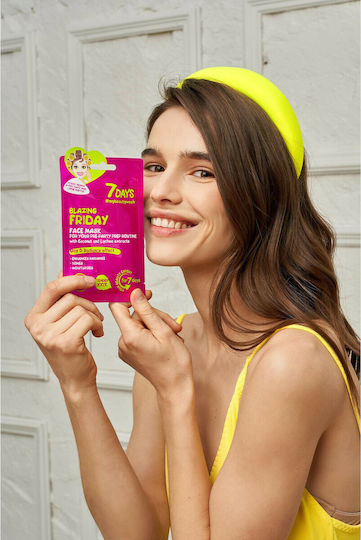 7DAYS Blazing Friday Gesichtsmaske für das Gesicht für Aufhellung 1Stück 28gr