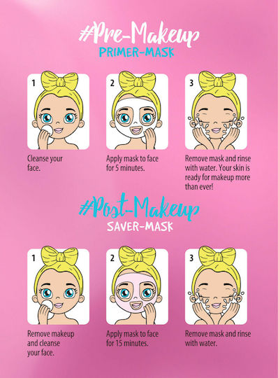 7DAYS Mimimishki Pre & Post MakeUp Pink Face Moisturizing Mask 25gr