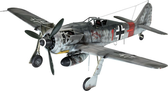 Revell Fw190 A-8/R-2 "Sturmbock" Figurină de Modelism Avion 168 Piese la Scară 1:32 28.2x32.7cm.