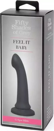 Fifty Shades of Grey Feel It Baby Dildo Glass Dildo Inflatable With Suction Cup Black 20cm