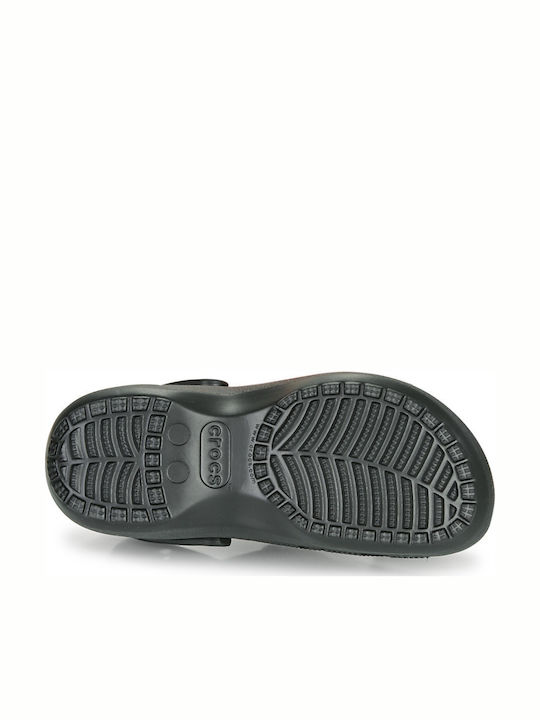 Crocs Classic Platform Clog Ανατομικά Σαμπό Μαύρα