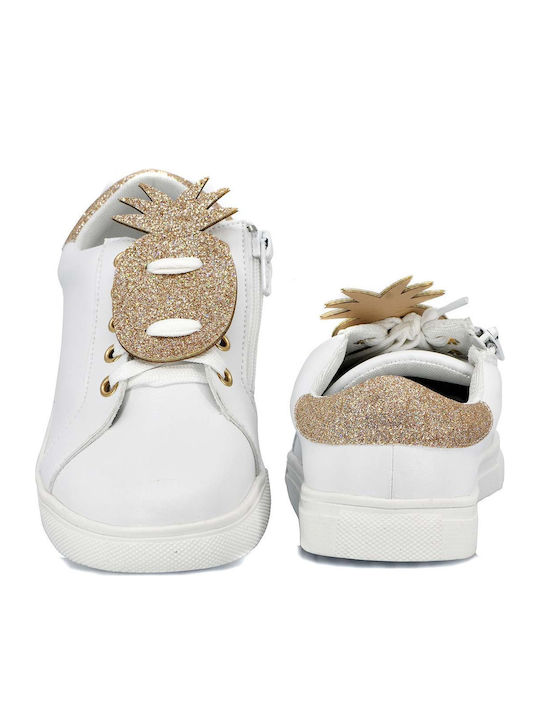 Glitter Extra Light Kinder Sneakers Weiß