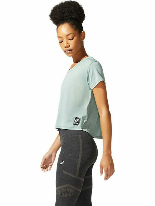 Sakura Women's Crop T-shirt Turquoise
