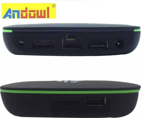 Andowl ТВ кутия Q4 Pro 4K UHD с WiFi 2GB RAM и 16GB Памет за съхранение с Операционна система Android 9.0