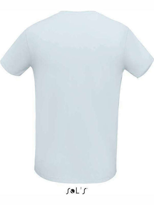 Sol's Martin Men's Short Sleeve Promotional T-Shirt Creamy Blue 02855-251