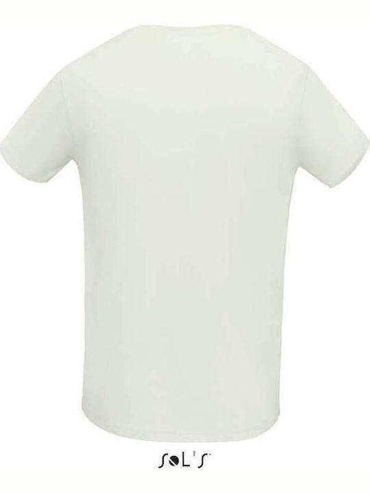 Sol's Martin Ανδρικό Διαφημιστικό T-shirt Κοντομάνικο Creamy Green