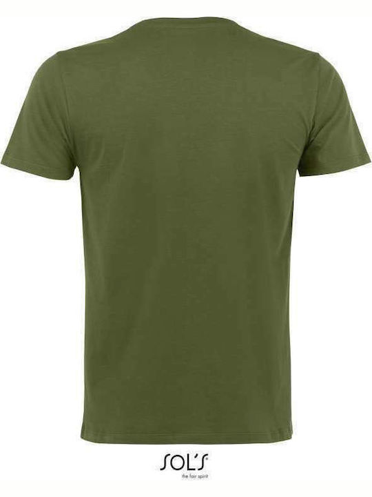 Sol's Martin Ανδρικό Διαφημιστικό T-shirt Κοντομάνικο Dark Khaki