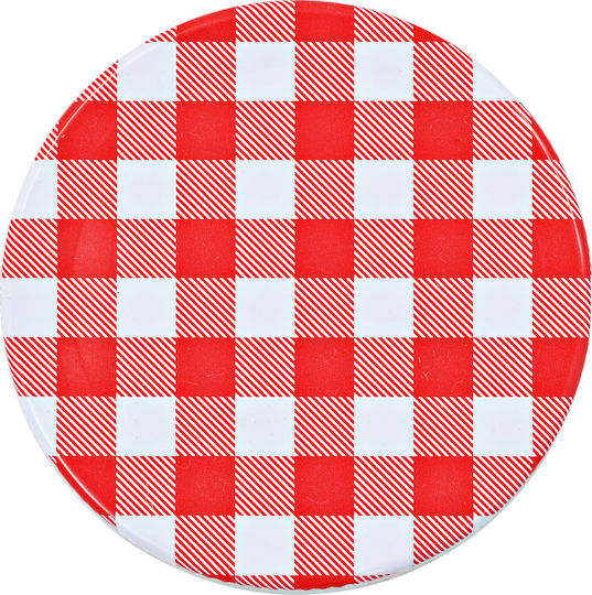 vidaXL Glass Jar with Red/White Lid 110ml 24pcs
