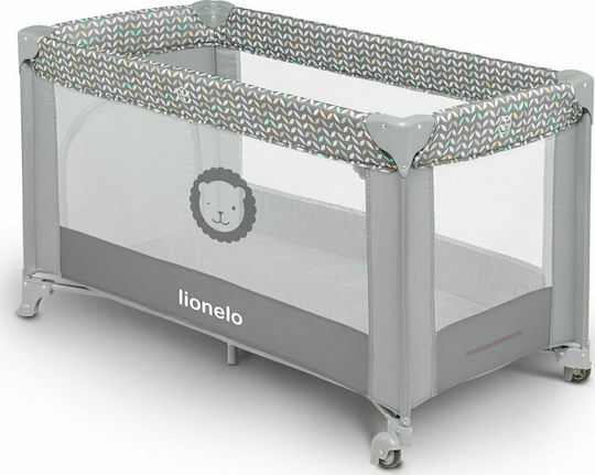 Lionelo Stefi Concrete Loc de joacă cu Saltea Grey Concrete 125x65cm