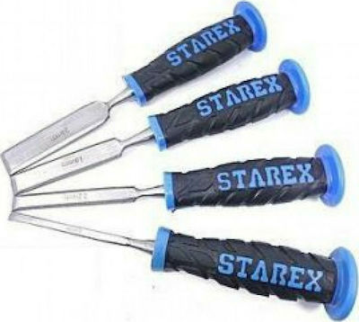 Skewed Chisel with Plastic Handle 4pcs