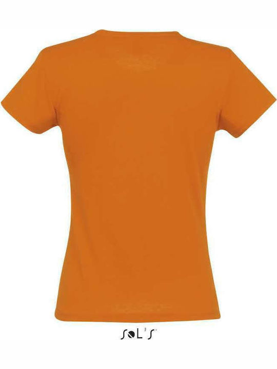 Sol's Miss Werbe-T-Shirt in Orange Farbe