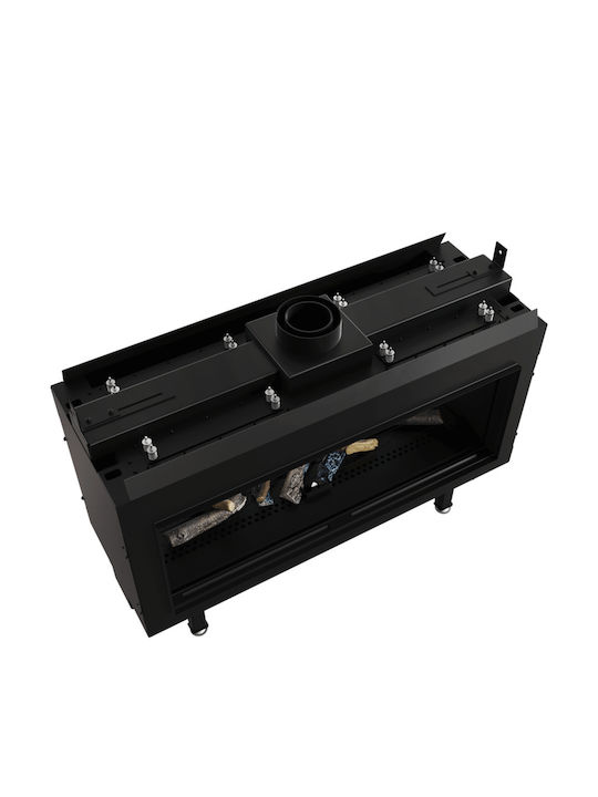 Kratki Leo 100 Tunel G31 37 MBAR Kaminofen Gas 8.2kW Durchsichtige mit fester Tür