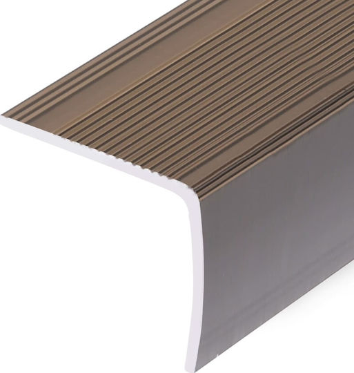 vidaXL Profile Aluminum for Steps Profile for Steps Shape Γ 15pcs. Brown 90cm Aluminum 90x90x3cm 15pcs