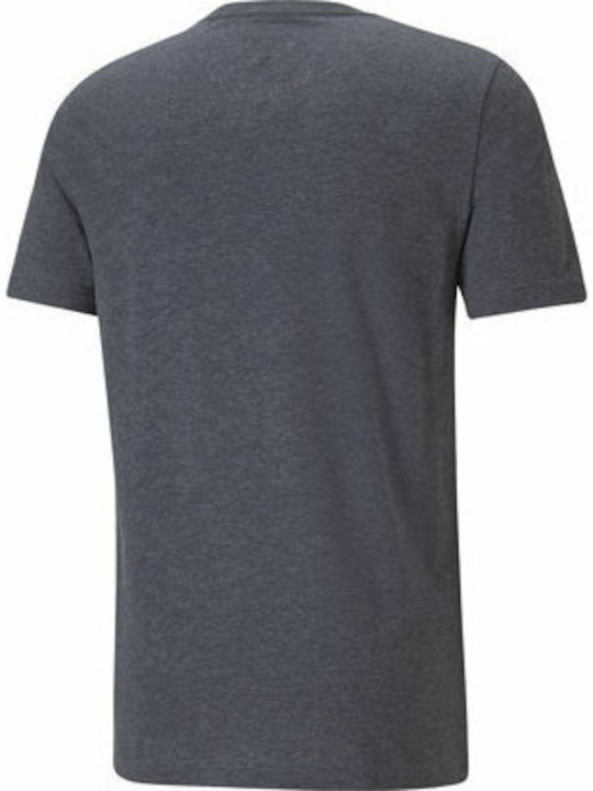 Puma Ανδρικό T-shirt Navy Μπλε με Λογότυπο