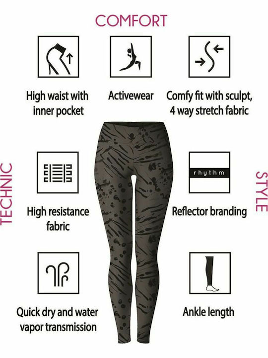 Dri-Fit Training Women's Long High Waist Gray Leggings