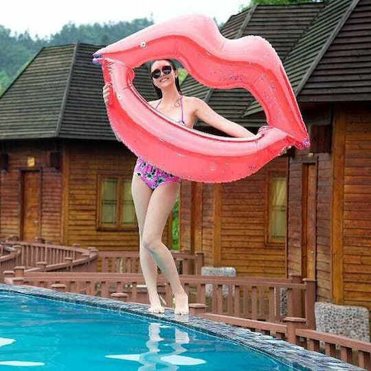 Inflatable Float for Sea Red with Glitter 180x160cm