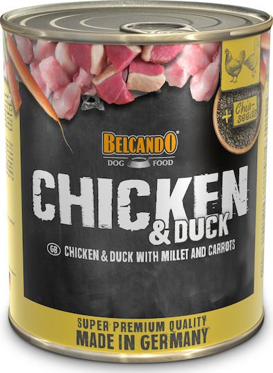Belcando Wet Food Dogs in Cans with Carrot, Chicken and Duck Grain-Free 800gr