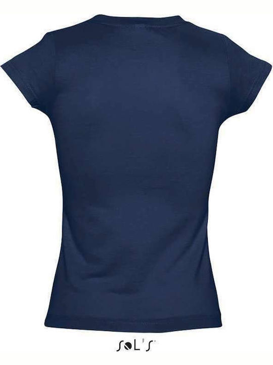 Sol's Moon Women's Short Sleeve Promotional T-Shirt French Navy 11388-319