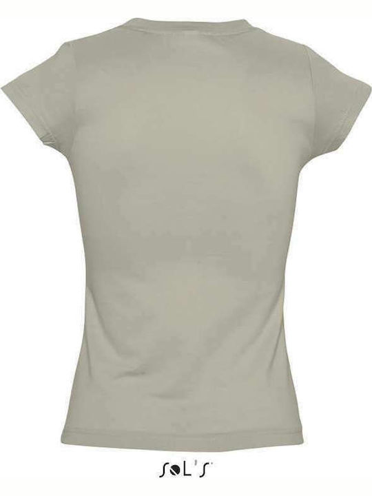 Sol's Moon Women's Short Sleeve Promotional T-Shirt Grey Melange