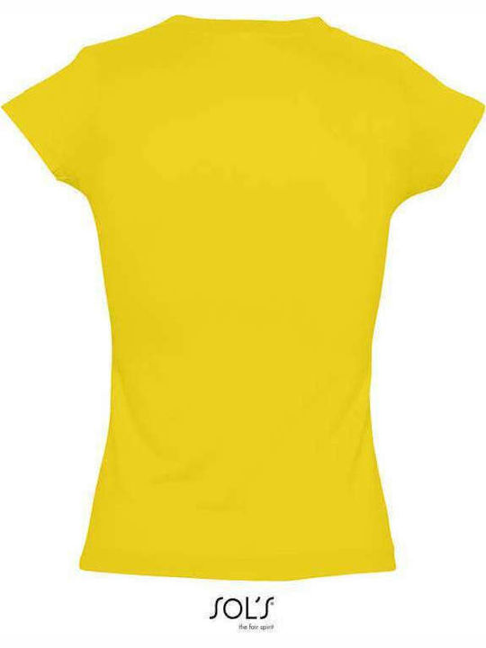 Sol's Moon Women's Short Sleeve Promotional T-Shirt Yellow 11388-301