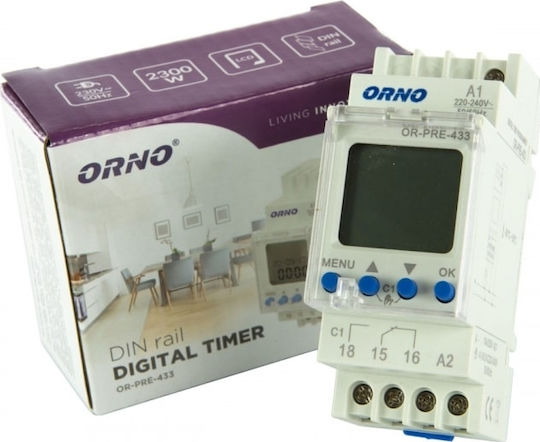 Orno Digital Time Delay Relay Weekly With Standby PRE-433
