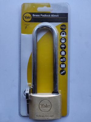 Yale Steel Padlock Lengthened with Key 60mm 1pcs