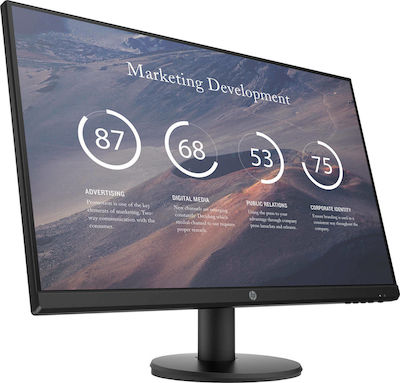 HP P27v G4 IPS Monitor 27" FHD 1920x1080 mit Reaktionszeit 5ms GTG