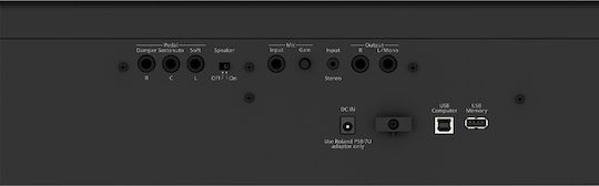 Roland Ηλεκτρικό Stage Πιάνο FP-60X με 88 Βαρυκεντρισμένα Πλήκτρα Ενσωματωμένα Ηχεία και Σύνδεση με Ακουστικά και Υπολογιστή Black
