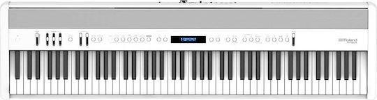Roland Electric Stage Piano FP-60X Set with 88 Weighted Keys Built-in Speakers and Connection with Headphones and Computer White