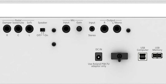 Roland Electric Stage Piano FP-60X Set with 88 Weighted Keys Built-in Speakers and Connection with Headphones and Computer White