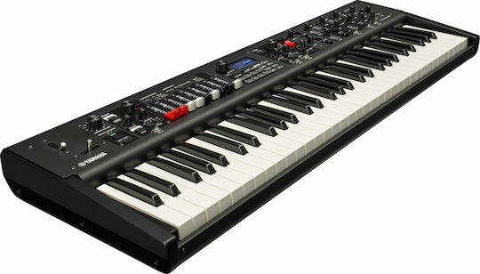 Yamaha Електрически Етап Пиано YC61 с 61 Полупретеглени Клавиши и Свързване със Слушалки и Компютър Черно