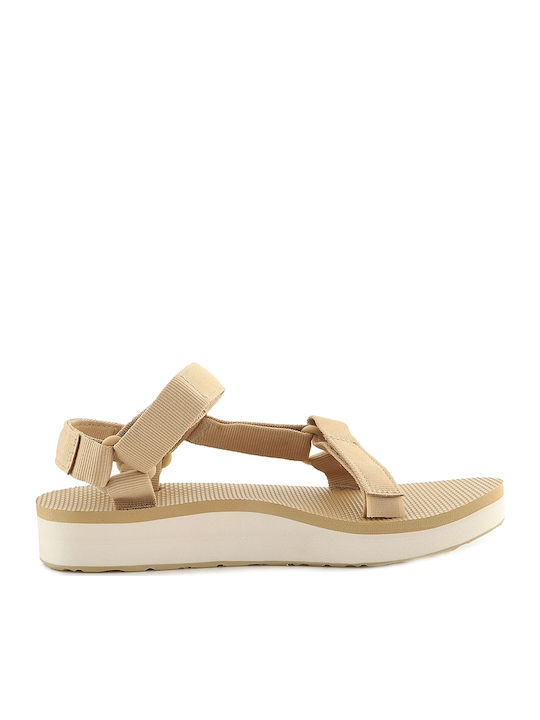 Midform Universal Women's Flat Sandals Anatomic Sporty in Beige Color